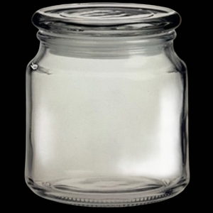 FINAL PRICE ✂️ Set of 2 ~ 16 oz Wide Mouth Glass Apothecary / Candle Jars